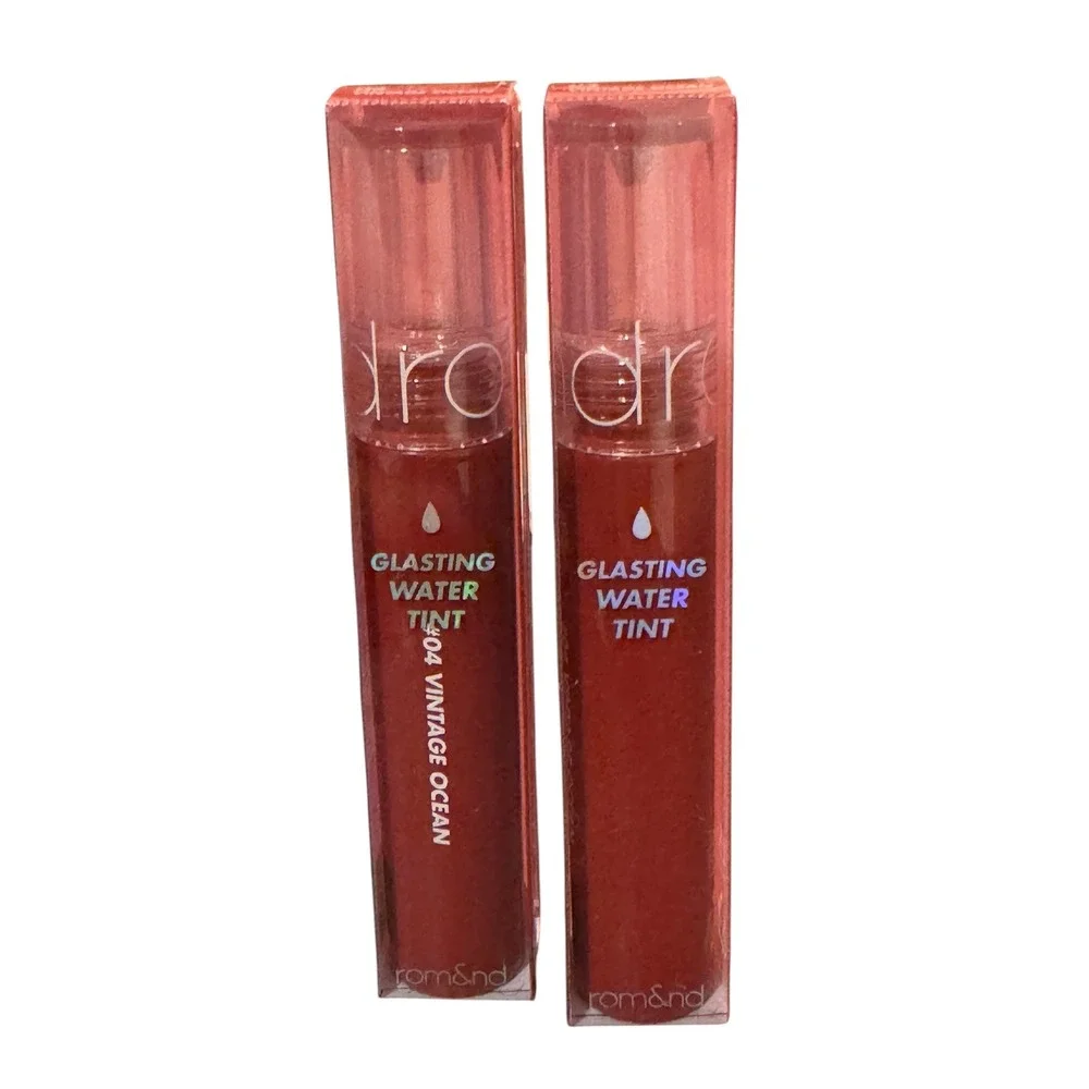Rom&nd Glasting Water Tint 04 Vintage Ocean K-Beauty Lip Gloss Stain 4g New